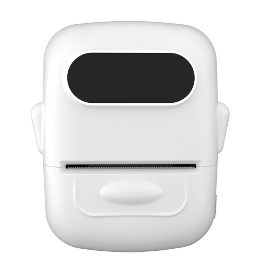 Portable label printer, thermal label machine, barcode label printer, portable wireless label maker - white