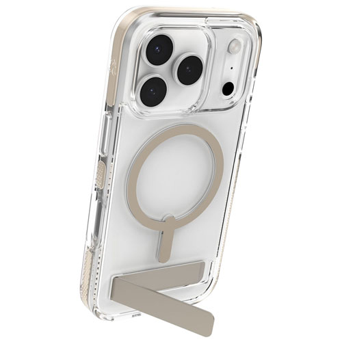 Étui rigide ajusté Santa Cruz Snap de ZAGG avec MagSafe et béquille pour iPhone 17 Pro - Titane