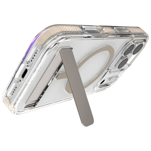 Étui rigide ajusté Santa Cruz Snap de ZAGG avec MagSafe et béquille pour iPhone 17 Pro - Titane