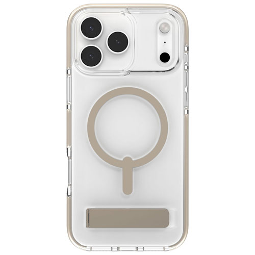 ZAGG Santa Cruz Snap Fitted Hard Shell Case with MagSafe & Kickstand for iPhone 17 Pro Max - Titanium