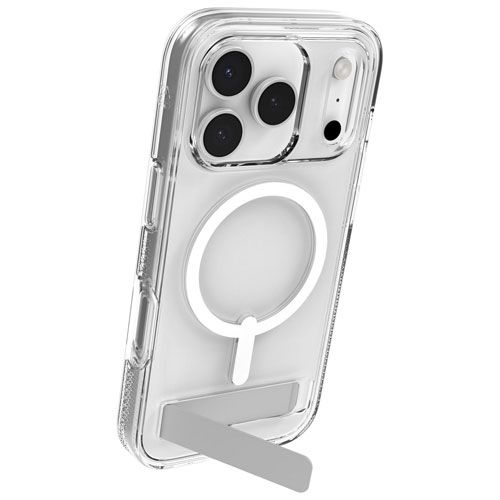 Étui rigide ajusté Crystal Palace Snap de ZAGG avec béquille pour iPhone 17 Pro - Transparent