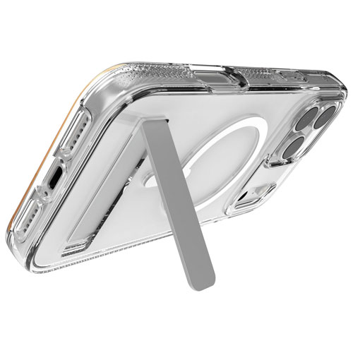 ZAGG Crystal Palace Snap Fitted Hard Shell Case with Kickstand for iPhone 17 Pro Max - Clear