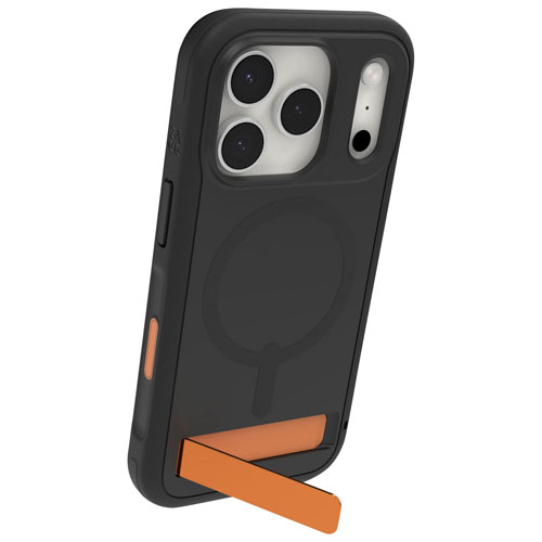 Étui rigide ajusté Sedona Snap de ZAGG avec MagSafe et béquille pour iPhone 17 Pro - Noir