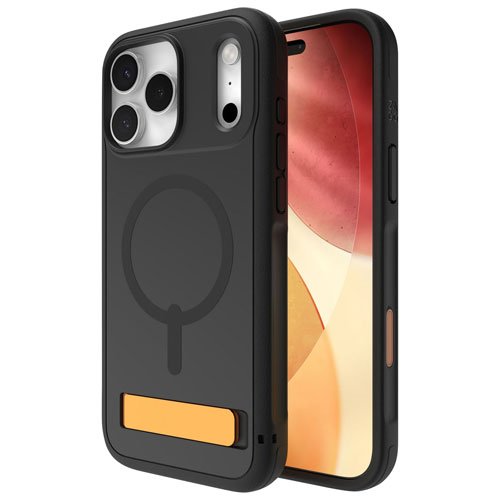 Étui rigide ajusté Sedona Snap de ZAGG avec MagSafe et béquille pour iPhone 17 Pro Max - Noir