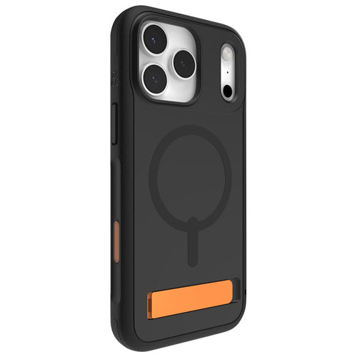 Étui rigide ajusté Sedona Snap de ZAGG avec MagSafe et béquille pour iPhone 17 Pro Max - Noir