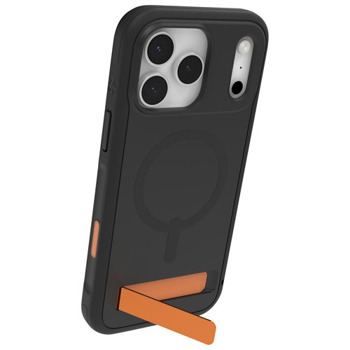 Étui rigide ajusté Sedona Snap de ZAGG avec MagSafe et béquille pour iPhone 17 Pro Max - Noir