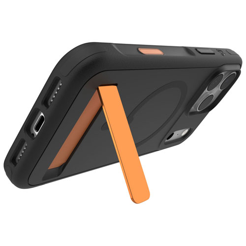 Étui rigide ajusté Sedona Snap de ZAGG avec MagSafe et béquille pour iPhone 17 Pro Max - Noir