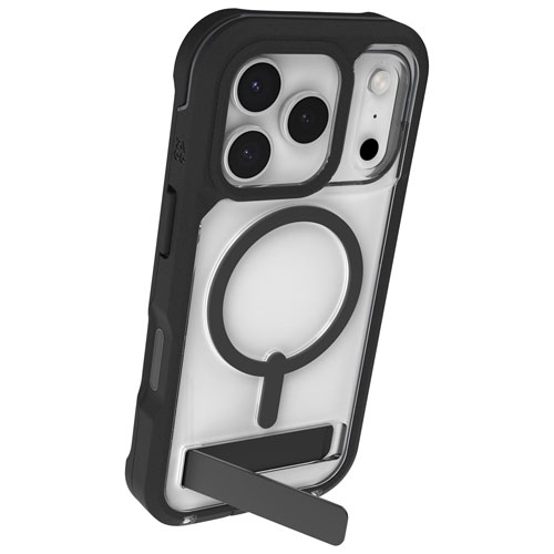 Étui rigide ajusté Rainier Snap de ZAGG avec béquille pour iPhone 17 Pro - Noir