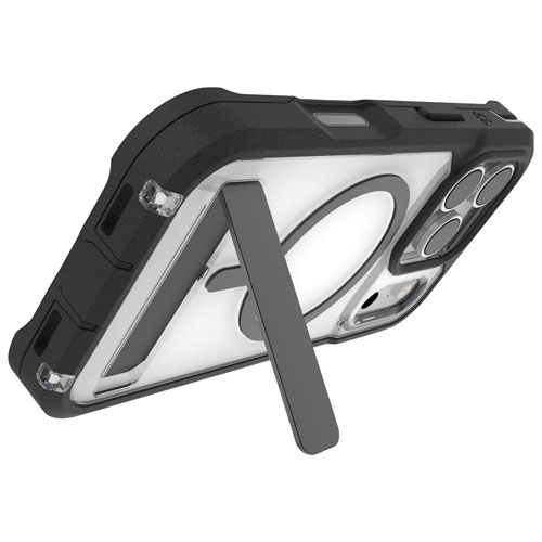 Étui rigide ajusté Rainier Snap de ZAGG avec béquille pour iPhone 17 Pro - Noir