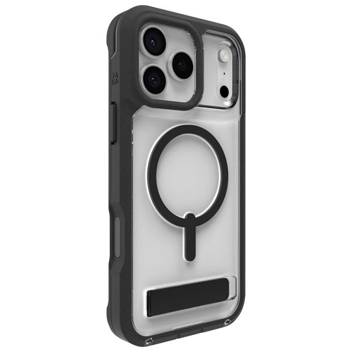 Étui rigide ajusté Rainier Snap de ZAGG avec béquille pour iPhone 17 Pro Max - Noir
