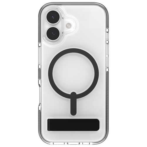 Étui rigide ajusté Santa Cruz Snap de ZAGG avec MagSafe et béquille pour iPhone 17 - Noir