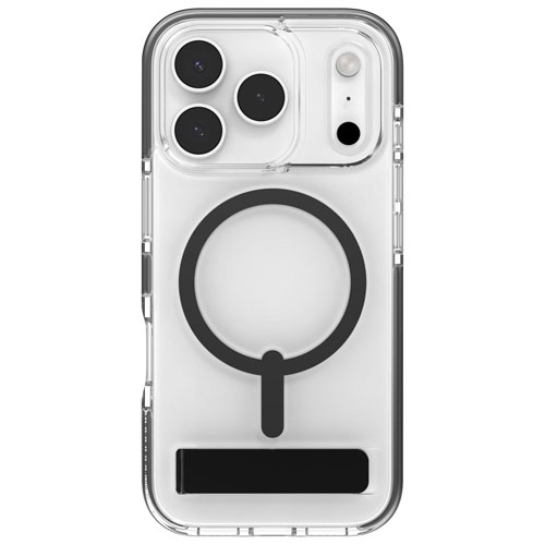 Étui rigide ajusté Santa Cruz Snap de ZAGG avec MagSafe et béquille pour iPhone 17 Pro - Noir