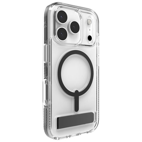 Étui rigide ajusté Santa Cruz Snap de ZAGG avec MagSafe et béquille pour iPhone 17 Pro - Noir