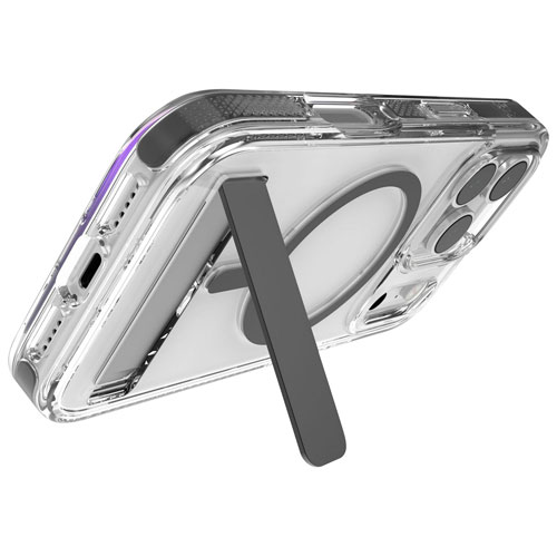 Étui rigide ajusté Santa Cruz Snap de ZAGG avec MagSafe et béquille pour iPhone 17 Pro - Noir