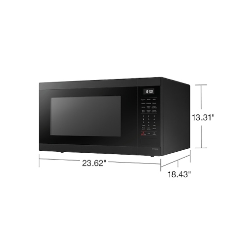 Four à micro-ondes de comptoir 1,9 pi³ de Samsung avec capteur de cuisson - Noir mat