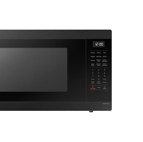 Four à micro-ondes de comptoir 1,9 pi³ de Samsung avec capteur de cuisson - Noir mat