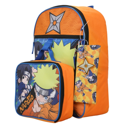 Naruto Chibi Characters 5 Piece Kids 16" Backpack Set