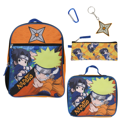 Naruto Chibi Characters 5 Piece Kids 16" Backpack Set