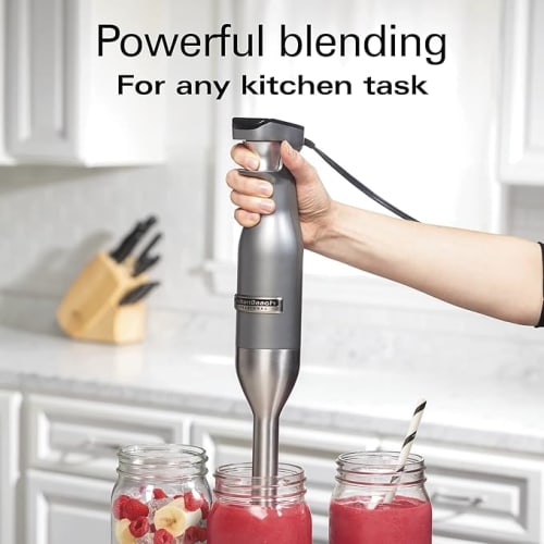 Open Box-Hamilton Beach Silver Professional Variable Speed Hand Blender