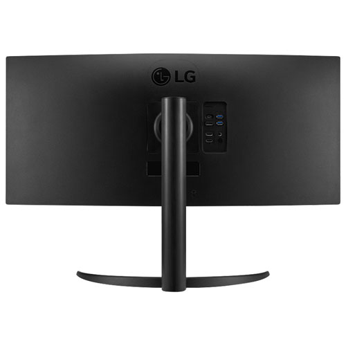 Moniteur incurvé DEL AV WQHD gris à gris 5 ms 100 Hz 34 po de LG - Noir