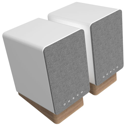 Onkyo GX10DBW 30-Watt Bookshelf Speaker - Pair - White