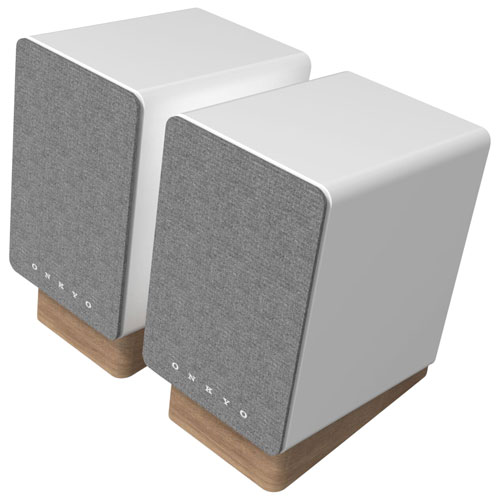 Onkyo GX10DBW 30-Watt Bookshelf Speaker - Pair - White