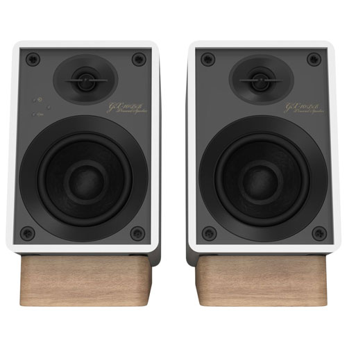 Onkyo GX10DBW 30-Watt Bookshelf Speaker - Pair - White