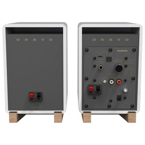 Onkyo GX10DBW 30-Watt Bookshelf Speaker - Pair - White