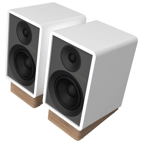 Haut-parleur d'étagère de 50 W GX30ARCW d'Onkyo - Paire - Blanc