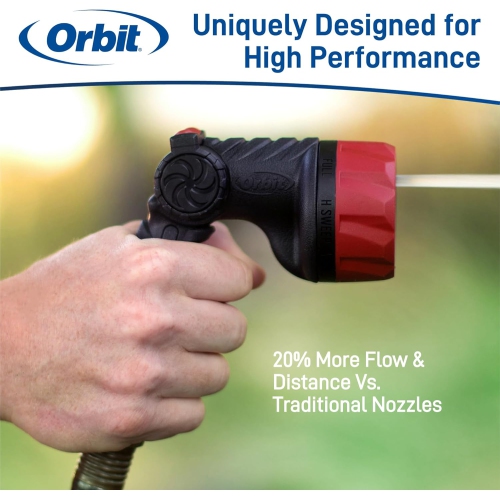 Orbit 26812 Pro Series 8-Pattern Thumb Control Hose Nozzle Sprayer