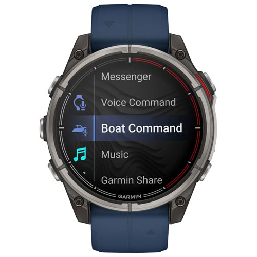 Montre intelligente GPS de 47 mm Quatix 8 AMOLED de Garmin - Bleu Captain