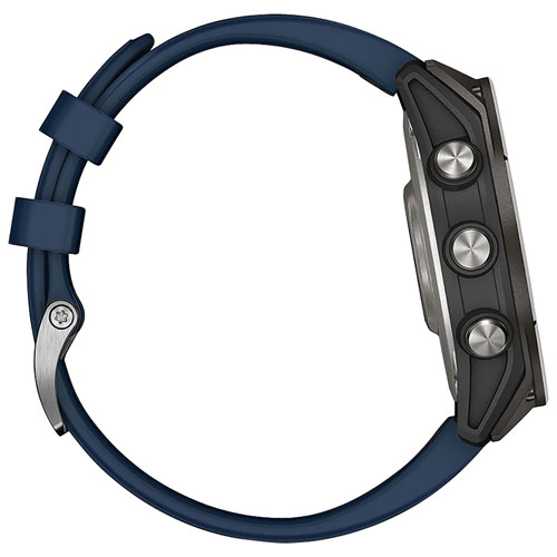 Montre intelligente GPS de 47 mm Quatix 8 AMOLED de Garmin - Bleu Captain