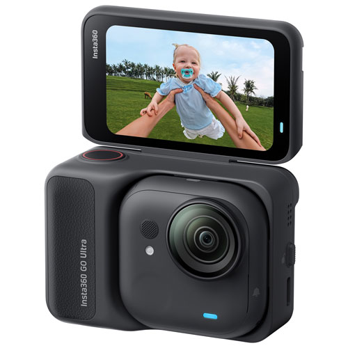 Caméra de sport étanche 4K 360° GO Ultra d'Insta360 - Noir