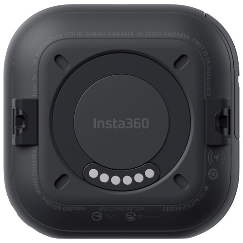 Caméra de sport étanche 4K 360° GO Ultra d'Insta360 - Noir
