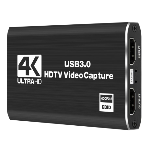 Carte de saisie vidéo HDMI, 1080p 60 ips, carte de saisie HDMI à USB 3,0 pour diffusion en continu avec appareil photo/Xbox/PS4/PS5/PC/OBS