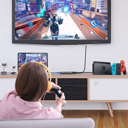 Carte de saisie vidéo HDMI, 1080p 60 ips, carte de saisie HDMI à USB 3,0 pour diffusion en continu avec appareil photo/Xbox/PS4/PS5/PC/OBS