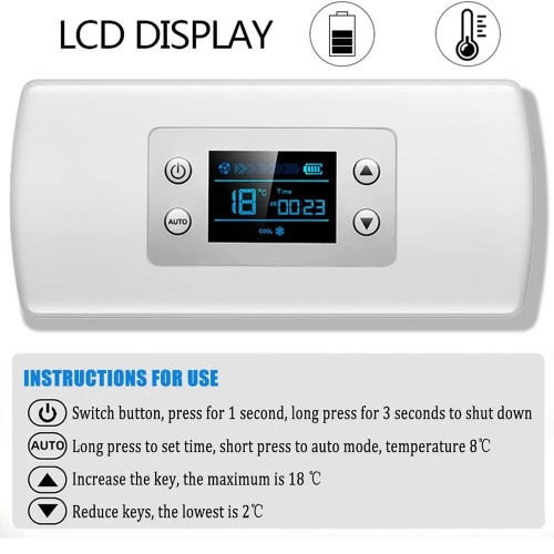 Insulin Cooler Case, Mini Refrigerator Insulin Pill Box Dispensing 35 -64F Degrees Refrigerated USB Insulin Fridge Alarm