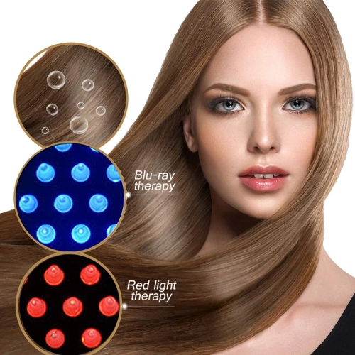 Electric Hair Growth Comb Infrared Laser Hair Care Style Anti-Hair Loss Red Blue Light Relaxation Treatment Head Massager Hairbrush