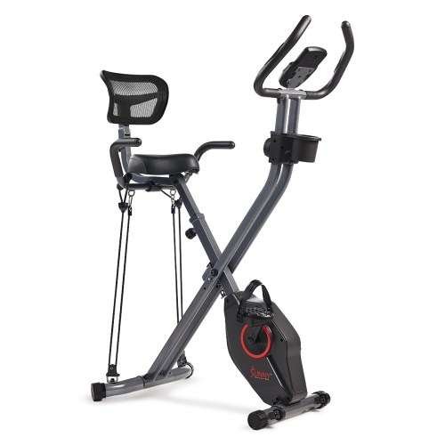 Sunny Health & Fitness Full Body Foldable Magnetic X-Bike Pro - SF-B223012