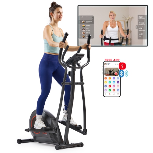 Appareil elliptique intelligent à 16 niveaux avec résistance magnétique Corezy de Sunny Health & Fitness - SF-E324005