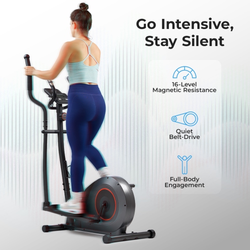 Appareil elliptique intelligent à 16 niveaux avec résistance magnétique Corezy de Sunny Health & Fitness - SF-E324005