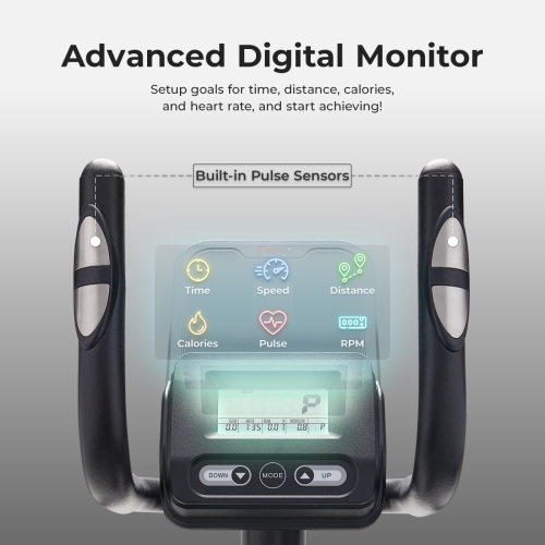 Appareil elliptique intelligent à 16 niveaux avec résistance magnétique Corezy de Sunny Health & Fitness - SF-E324005