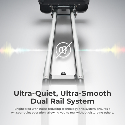 Sunny Health & Fitness Smart Magnetic Rower with Dual Slide Rail - SF-RW523021