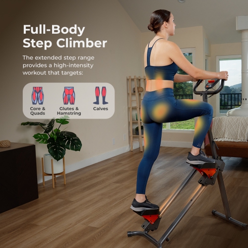 Monteur d'escalier pliable intelligent de Sunny Health & Fitness - SF-S024035