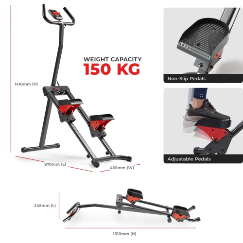 Monteur d'escalier pliable intelligent de Sunny Health & Fitness - SF-S024035