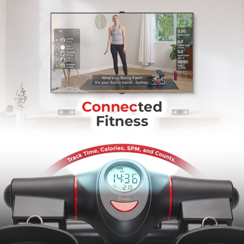 Simulateur d'escalier de Sunny Health & Fitness avec bandes élastiques – SF-S021054