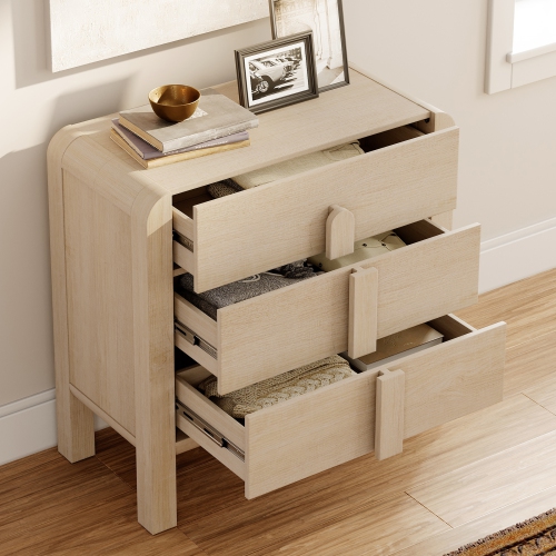 WAMPAT 3-in-1 9 Drawer Dresser for Bedroom, 94.5" W Mid Century Modern Wide Chest of Drawer, Wood Large Dresser TV Stand Closet with Curved Edge for