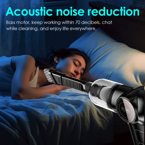 Aspirateur portatif sans fil 9000Pa Aspiration puissante Sans fil Léger, faible bruit, chargement rapide Aspirateur multifonctionnel