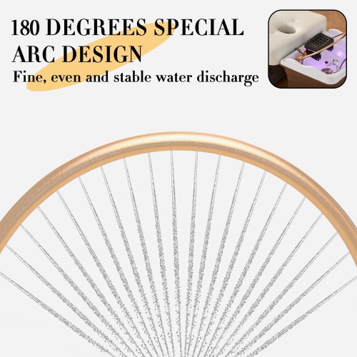 Head Spa Equipment, Water Circulation Rack with Pillow Kit, Shower Shampoo Bed, Hair Treatment Scalp Care Waterfall Basin Faucet for Salon