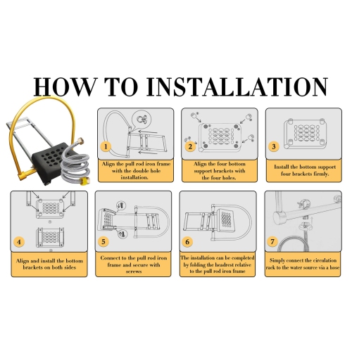 Head Spa Equipment, Water Circulation Rack with Pillow Kit, Shower Shampoo Bed, Hair Treatment Scalp Care Waterfall Basin Faucet for Salon